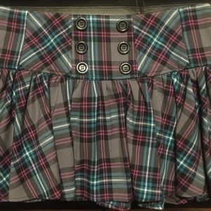 Flirty, plaid, pleated miniskirt by candies